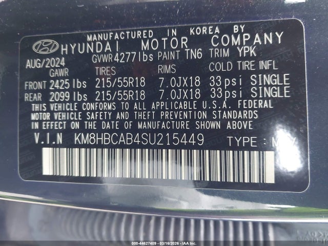 Hyundai Kona Sel 2025 KM8HBCAB4SU215449 Image 9
