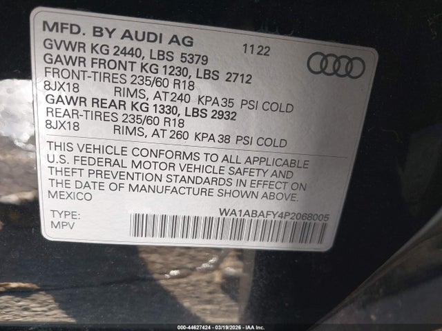 2023 AUDI Q5 WA1ABAFY4P2068005 Photo 8