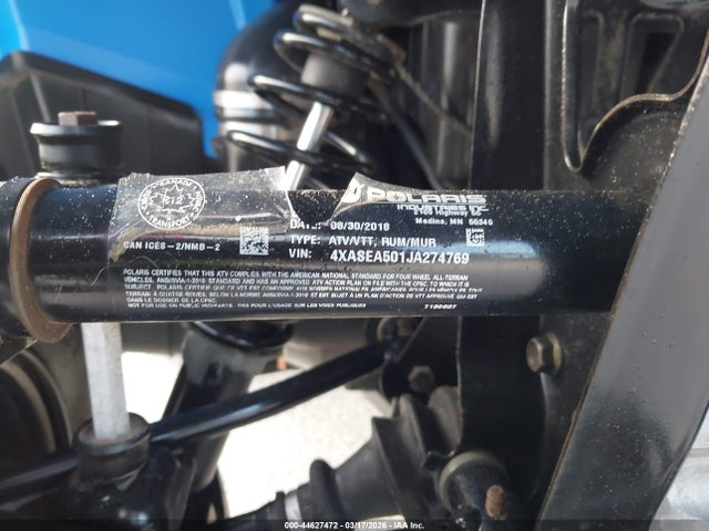 2018 POLARIS SPORTSMAN 4XASEA501JA274769 Photo 9
