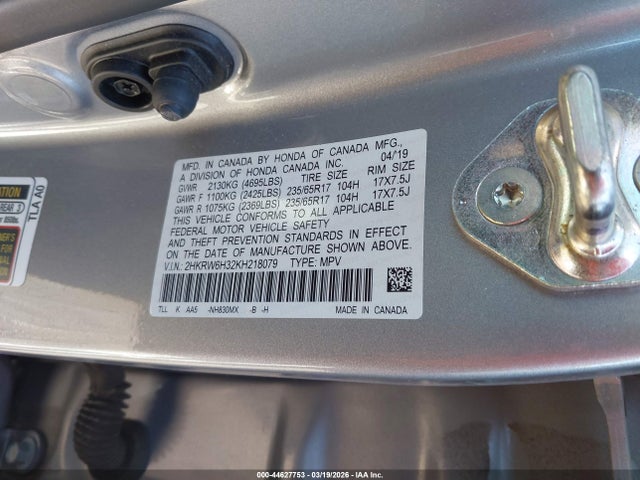 Honda CR-V LX 2019 2HKRW6H32KH218079 Image 9