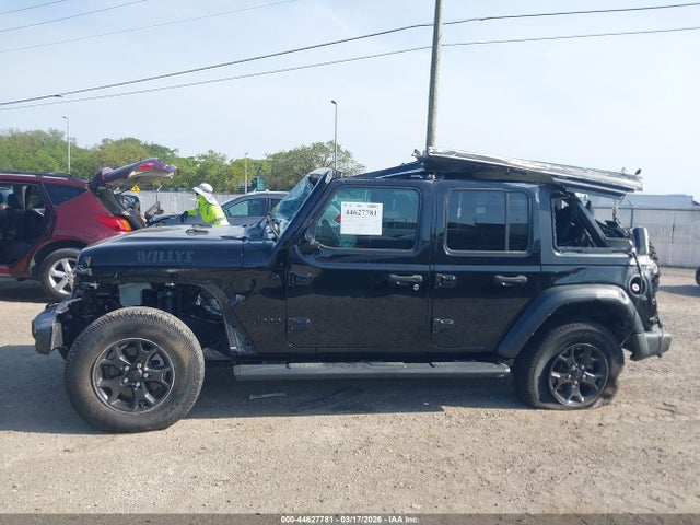 Продажа на аукционе авто 2021 Jeep Wrangler Unlimited Willys 4x4, vin: 1C4HJXDN7MW684269, номер лота: 44627781