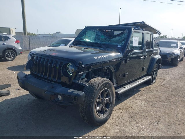 Продажа на аукционе авто 2021 Jeep Wrangler Unlimited Willys 4x4, vin: 1C4HJXDN7MW684269, номер лота: 44627781
