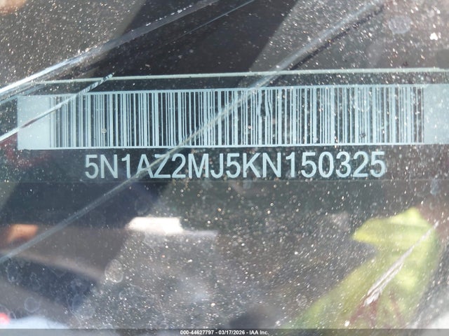 5N1AZ2MJ5KN150325 Nissan MURANO SV