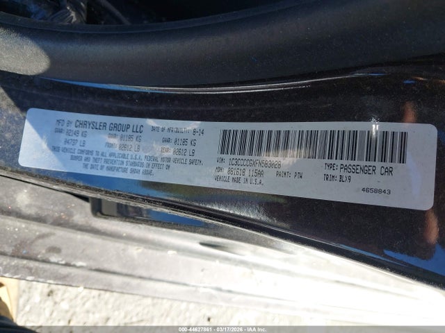 1C3CCCCGXFN583028 Chrysler 200 C