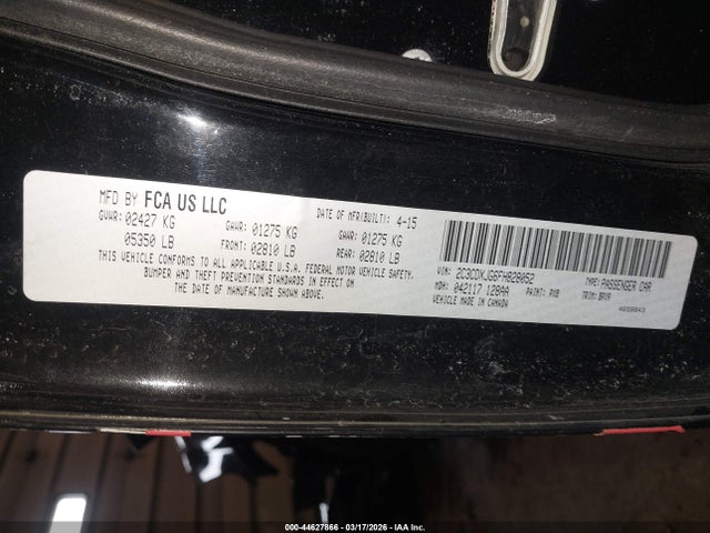 Aukcja sprzedaży 2015 Dodge Charger Sxt, vin: 2C3CDXJG6FH828052, numer aukcji: 44627866