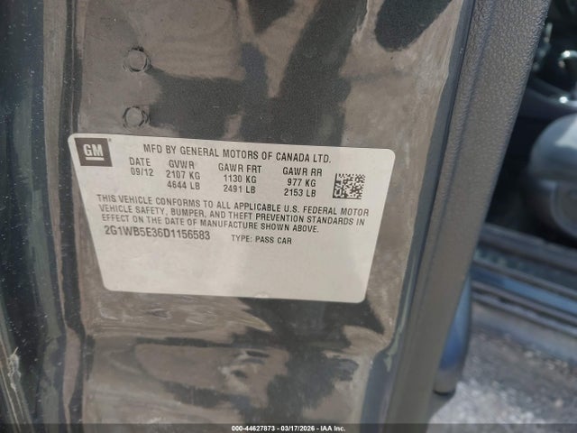 2013 CHEVROLET IMPALA 2G1WB5E36D1156583 Photo 8
