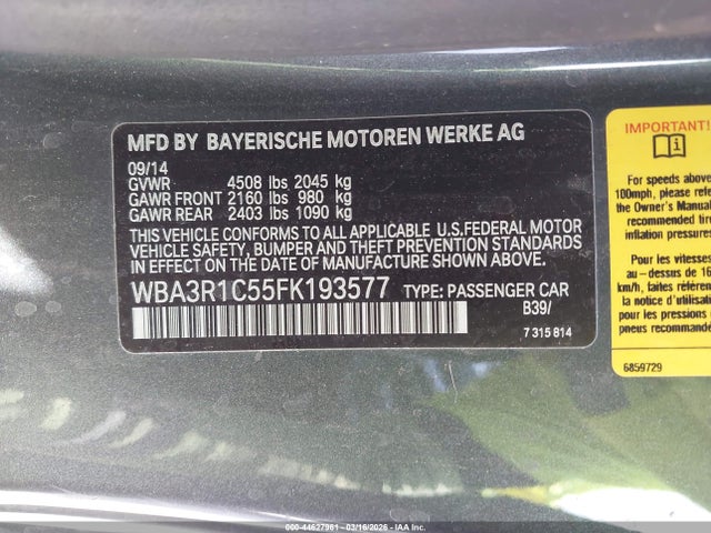 2015 BMW 435I WBA3R1C55FK193577 Photo 8