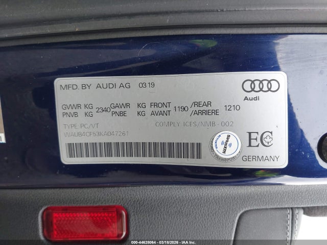 2019 AUDI S5 WAUB4CF53KA047261 Photo 8