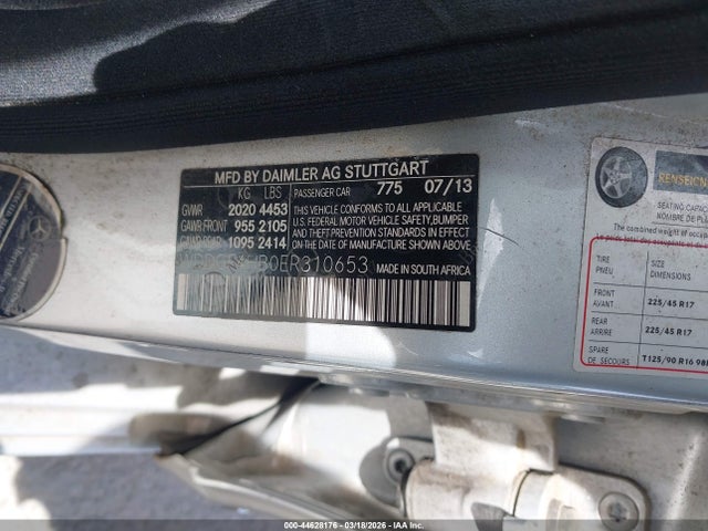 2014 MERCEDES-BENZ C 250 WDDGF4HB0ER310653 Photo 8