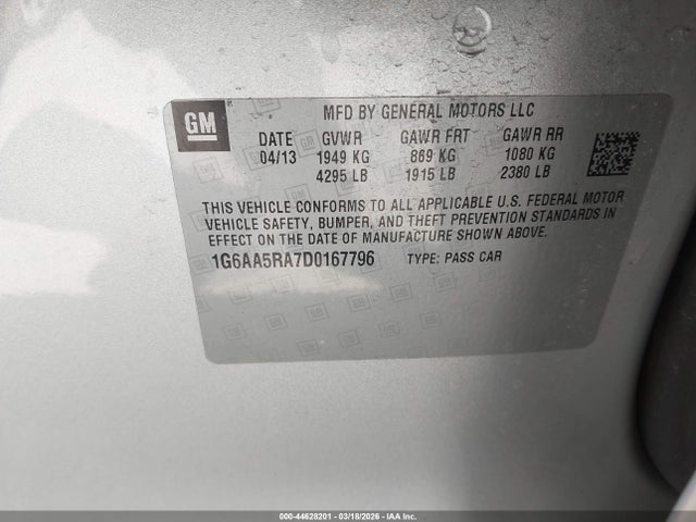 2013 CADILLAC ATS 1G6AA5RA7D0167796 Photo 8