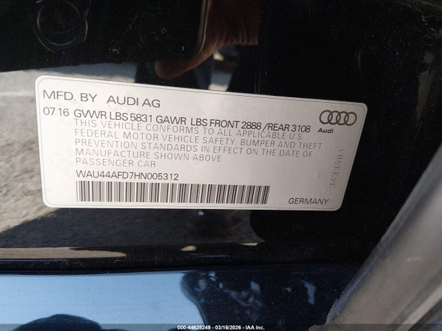 2017 AUDI A8 L WAU44AFD7HN005312 Photo 8