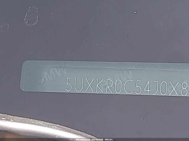44628339 :رقم المزاد ، 5UXKR0C54J0X83832 vin ، 2018 Bmw X5 Xdrive35i مزاد بيع