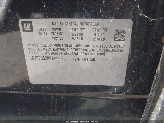 1G1P75SZ8E7288926 Chevrolet Cruze Diesel
