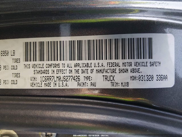 2018 RAM 1500 1C6RR7LM0JS277426 Photo 8