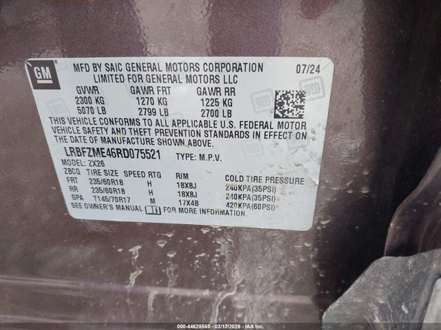 2024 BUICK ENVISION LRBFZME46RD075521 Photo 8