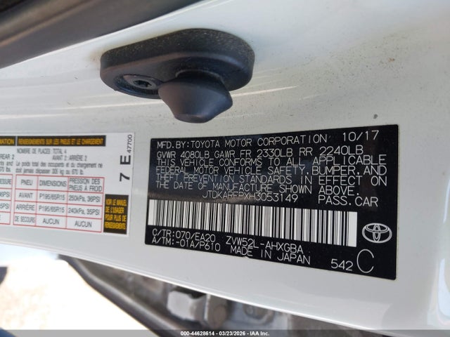 Toyota Prius Prime Premium 2017 JTDKARFPXH3053149 Image 9
