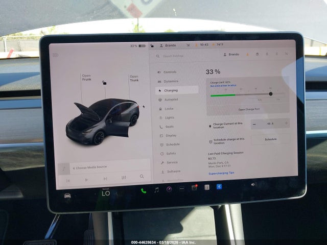 Aukcja sprzedaży 2021 Tesla Model Y Long Range Dual Motor All-wheel Drive, vin: 5YJYGDEE8MF096400, numer aukcji: 44628634