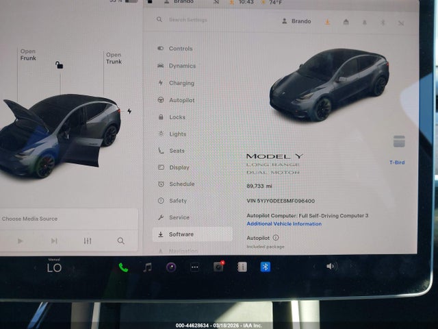 2021 TESLA MODEL Y 5YJYGDEE8MF096400 Photo 6