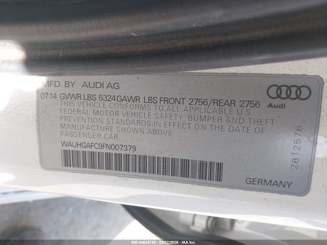 2015 AUDI A6 WAUHGAFC9FN007379 Photo 8