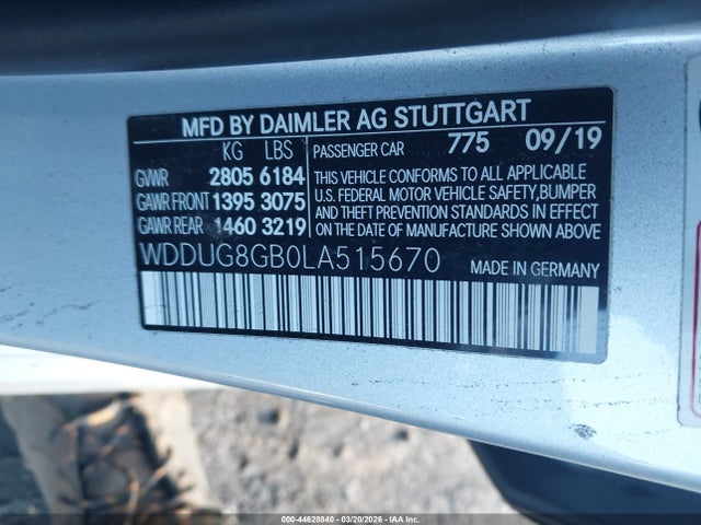 2020 MERCEDES-BENZ S 560 WDDUG8GB0LA515670 Photo 8