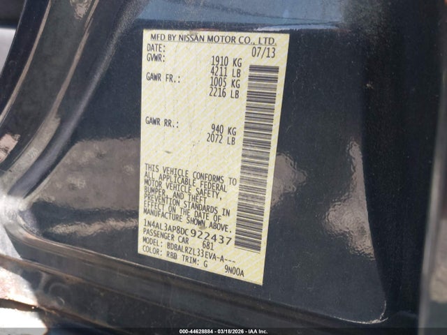 2013 NISSAN ALTIMA 1N4AL3AP8DC922437 Photo 8
