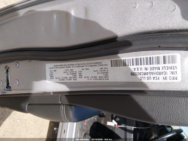 44628941 :رقم المزاد ، 1C4RDHAG4MC803209 vin ، 2021 Dodge Durango Sxt Rwd مزاد بيع