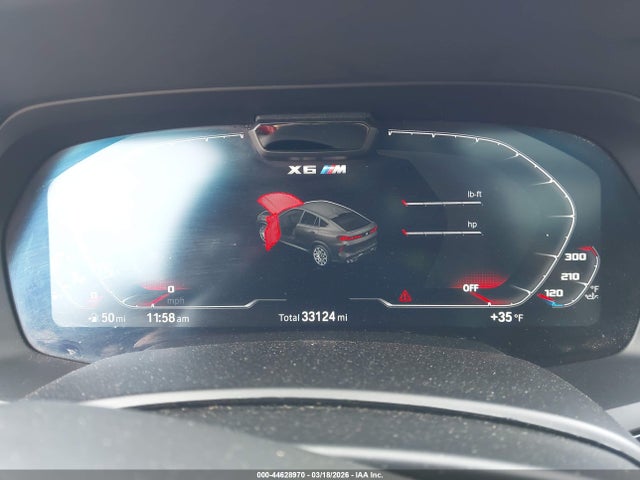 44628970 :رقم المزاد ، 5YMCY0C09N9J52919 vin ، 2022 Bmw X6 M مزاد بيع