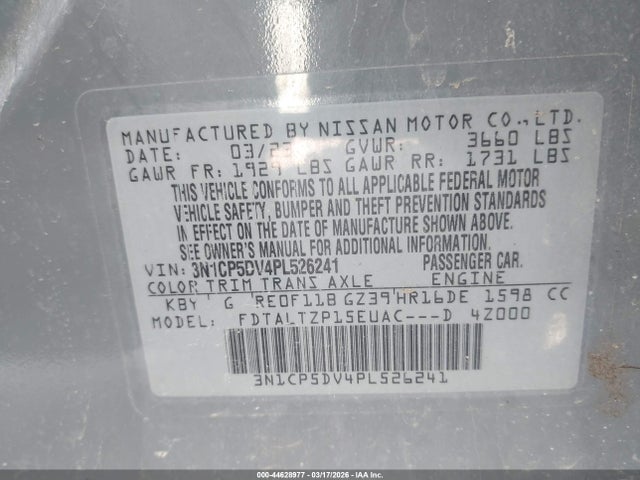 Nissan Kicks Sr Xtronic Cvt 2023 3N1CP5DV4PL526241 Image 9