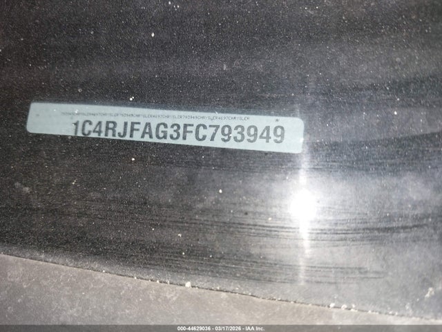 Aukcja sprzedaży 2015 Jeep Grand Cherokee Laredo, vin: 1C4RJFAG3FC793949, numer aukcji: 44629036