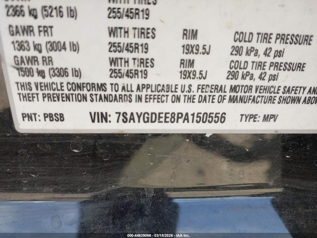 7SAYGDEE8PA150556 Tesla Model Y