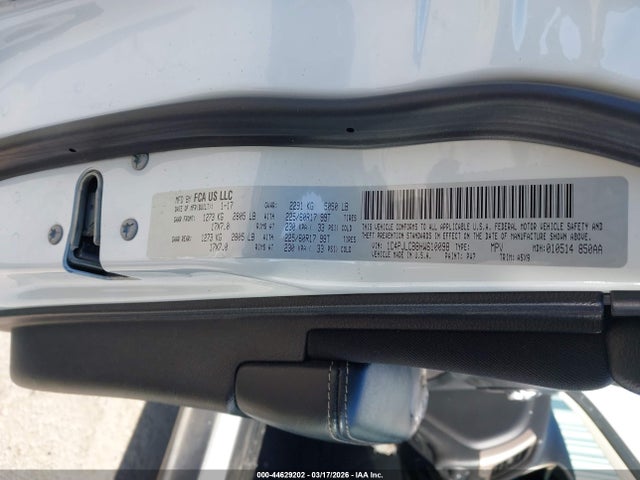 2017 Jeep Cherokee Latitude Fwd მანქანა იყიდება აუქციონზე, vin: 1C4PJLCB8HW610098, აუქციონის ნომერი: 44629202