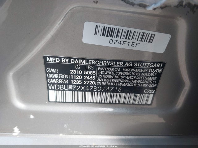 2007 MERCEDES-BENZ E 550 WDBUF72X47B074716 Photo 8