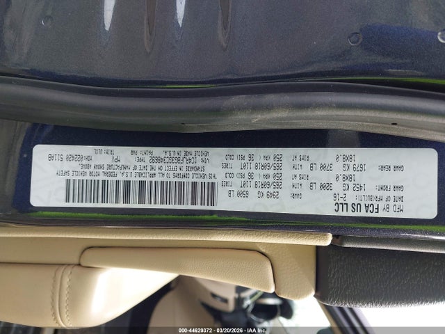 2016 Jeep Grand Cherokee Limited მანქანა იყიდება აუქციონზე, vin: 1C4RJFBG3GC348692, აუქციონის ნომერი: 44629372