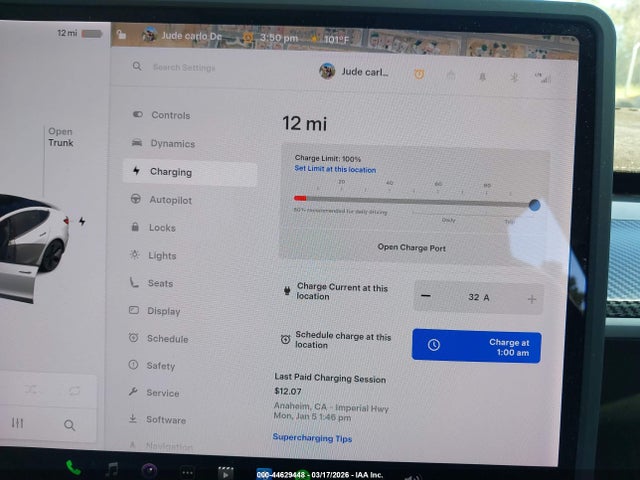 44629448 :رقم المزاد ، 5YJ3E1EA5MF929856 vin ، 2021 Tesla Model 3 Standard Range Plus Rear-wheel Drive مزاد بيع