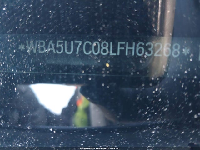 44629522 :رقم المزاد ، WBA5U7C08LFH63268 vin ، 2020 Bmw M340i مزاد بيع