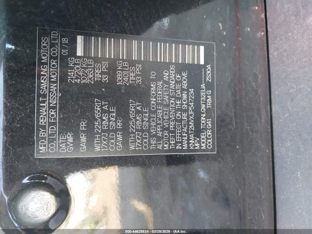 2018 NISSAN ROGUE KNMAT2MVXJP547234 Photo 8