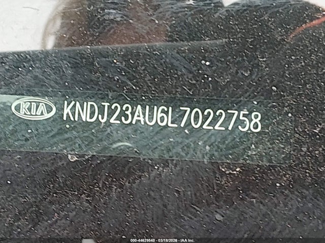 44629540 :رقم المزاد ، KNDJ23AU6L7022758 vin ، 2020 Kia Soul Lx مزاد بيع