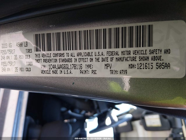 1C4AJWAG6GL178116 Jeep Wrangler Sport