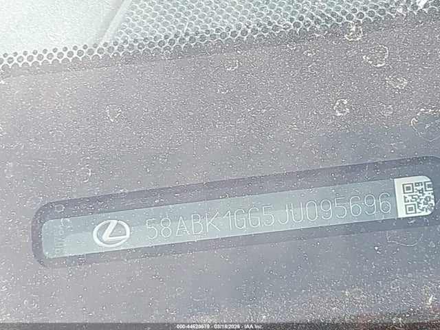 Aukcja sprzedaży 2018 Lexus Es 350, vin: 58ABK1GG5JU095696, numer aukcji: 44629679