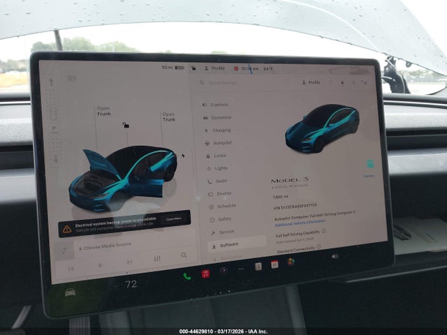 Aukcja sprzedaży 2025 Tesla Model 3, vin: 5YJ3E1EA9SF047733, numer aukcji: 44629810