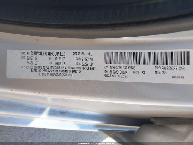 Продаж на аукціоні авто 2012 Dodge Avenger Se, vin: 1C3CDZAB1CN103302, номер лоту: 44629825