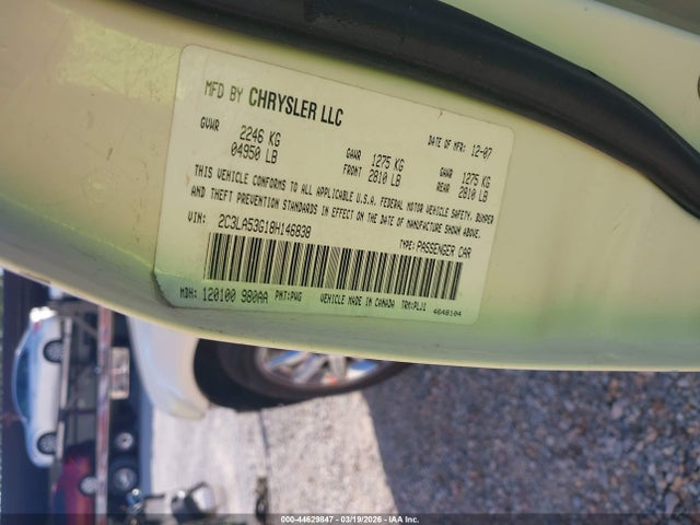 2008 CHRYSLER 300 2C3LA53G18H146838 Photo 8