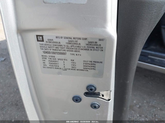 2007 CHEVROLET TRAILBLAZER 1GNDS13S072309097 Photo 8