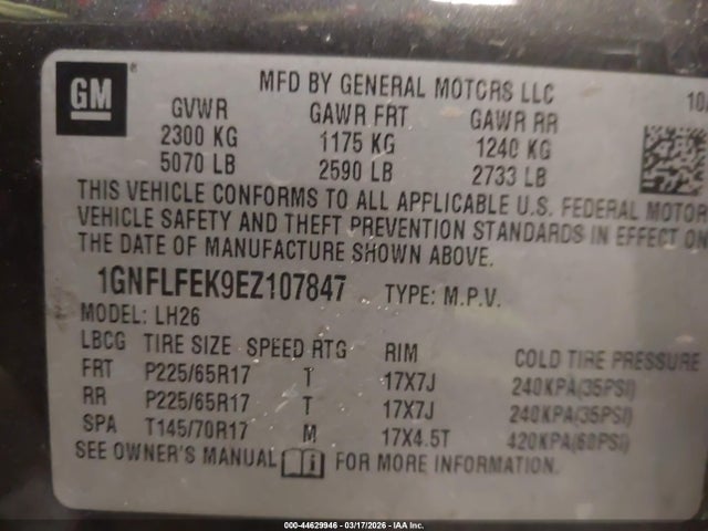 2014 CHEVROLET EQUINOX 1GNFLFEK9EZ107847 Photo 8
