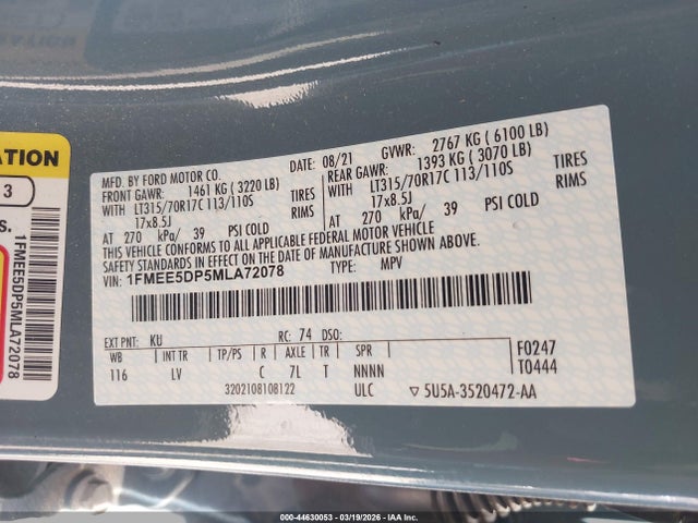 Ford Bronco Big Bend 2021 1FMEE5DP5MLA72078 Image 9