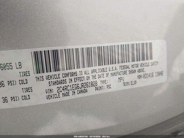 2018 CHRYSLER PACIFICA 2C4RC1EG6JR261828 Photo 8