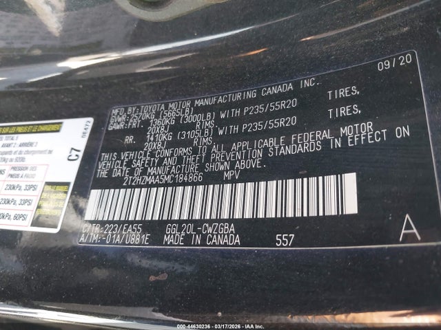 Aukcja sprzedaży 2021 Lexus Rx 350, vin: 2T2HZMAA5MC184866, numer aukcji: 44630236