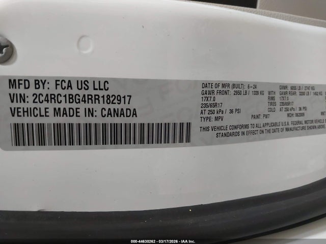 2024 CHRYSLER PACIFICA 2C4RC1BG4RR182917 Photo 8