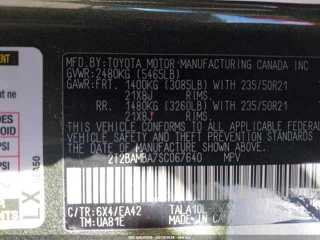 Продажа на аукционе авто 2025 Lexus Rx 350 Premium, vin: 2T2BAMBA7SC067640, номер лота: 44630289