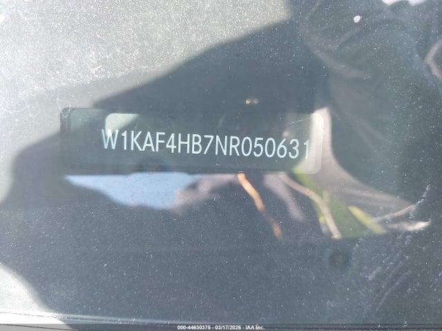 Aukcja sprzedaży 2022 Mercedes-benz C 300 4matic, vin: W1KAF4HB7NR050631, numer aukcji: 44630375